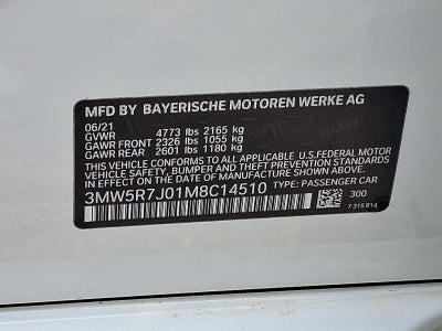 2021 BMW 3 Series 330i xDrive Sedan North America