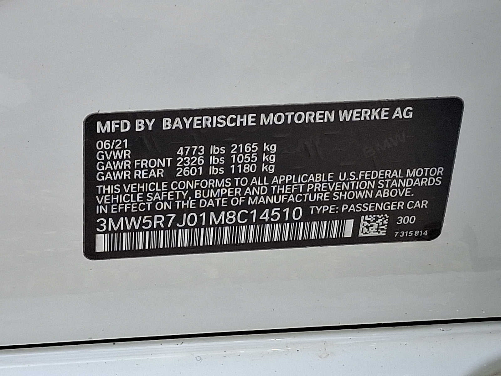 2021 BMW 3 Series 330i xDrive Sedan North America