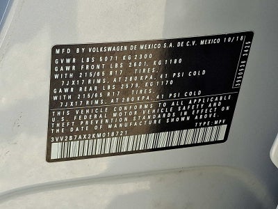 2019 Volkswagen Tiguan 2.0T SE 4MOTION