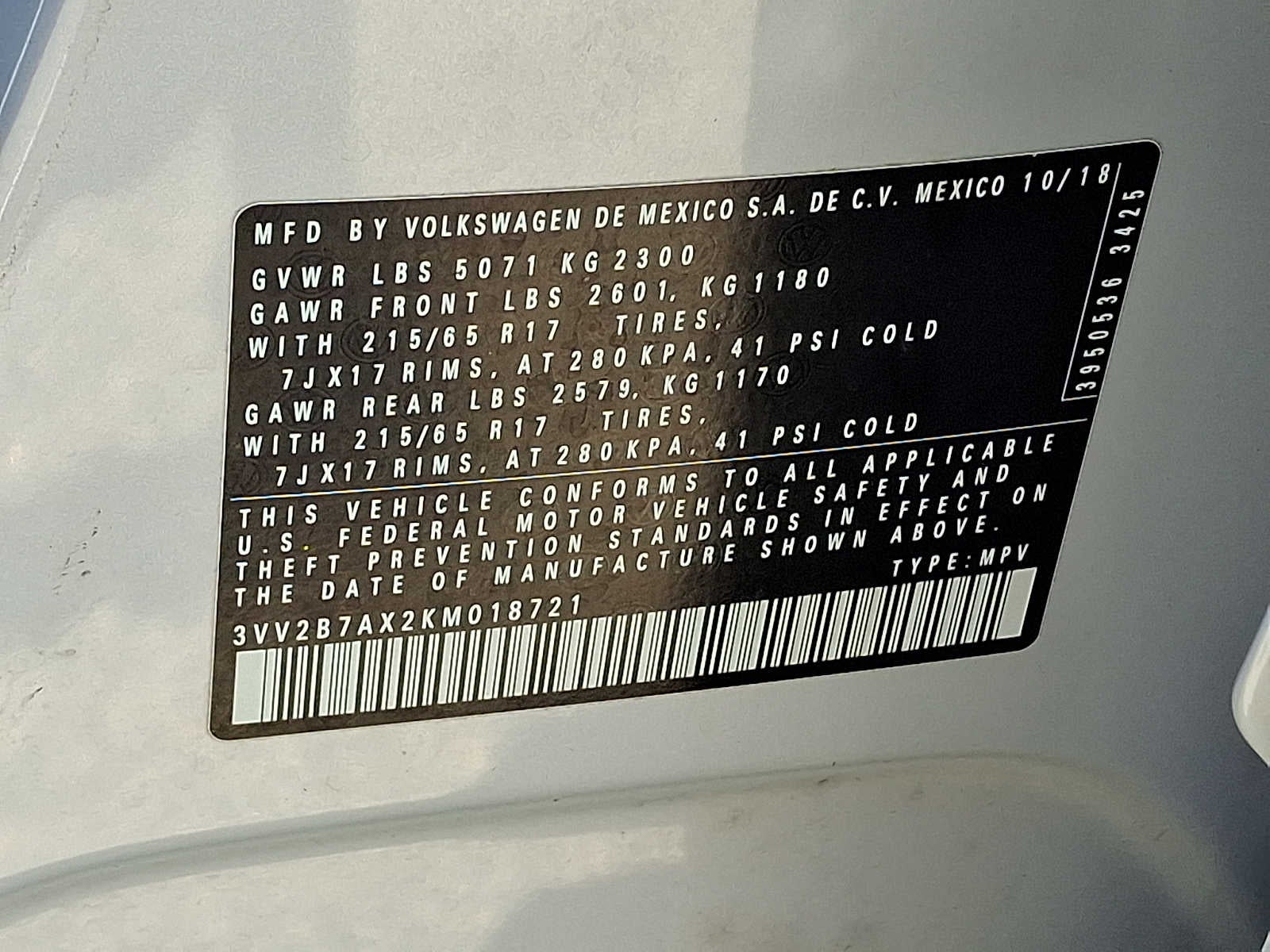 2019 Volkswagen Tiguan 2.0T SE 4MOTION
