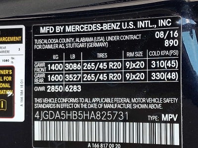 2017 Mercedes-Benz GLE GLE 350 4MATIC® SUV