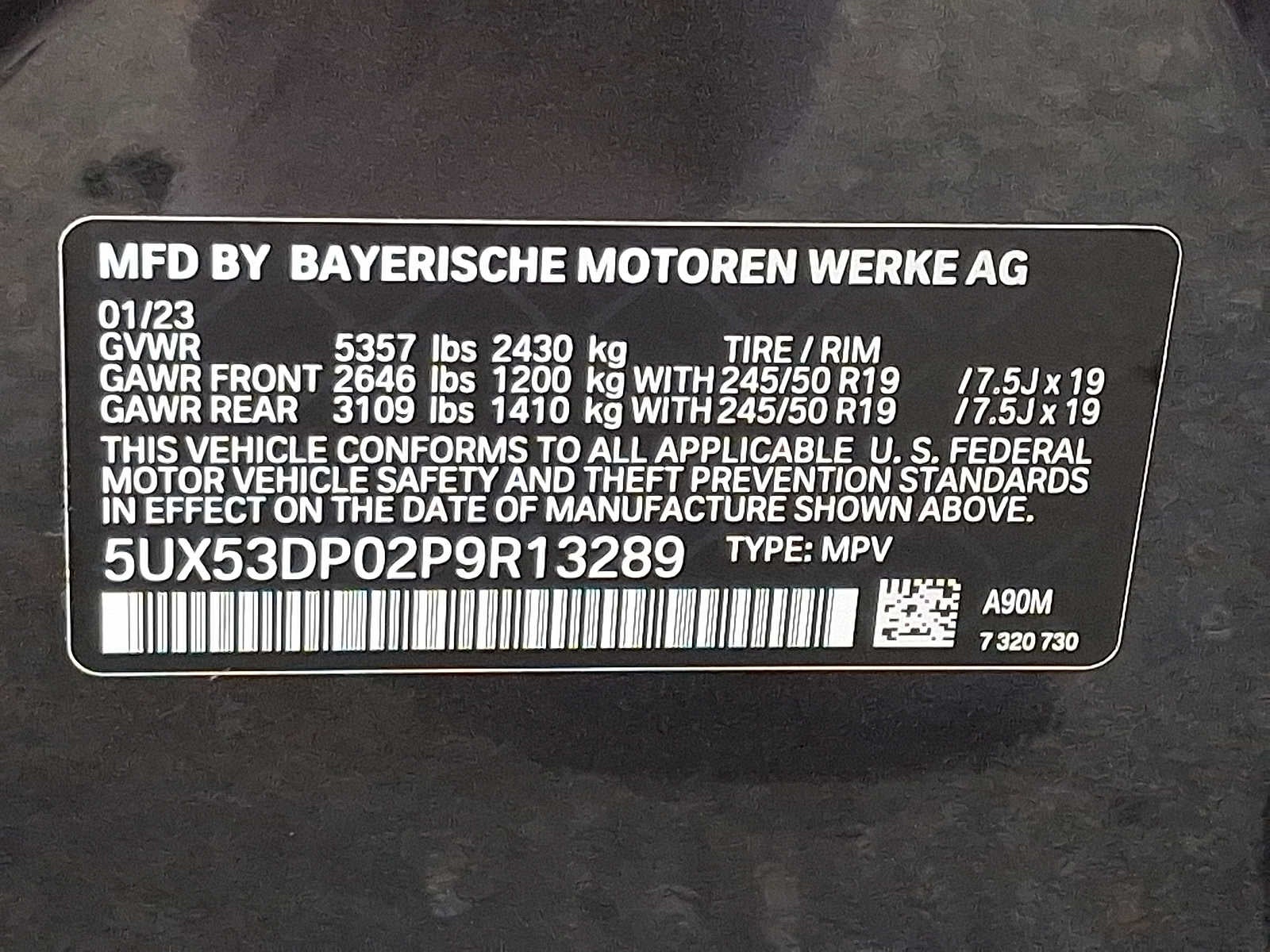 2023 BMW X3 xDrive30i Sports Activity Vehicle