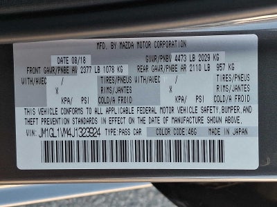 2018 Mazda MAZDA6 Touring Auto