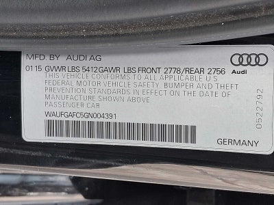 2016 Audi A6 4dr Sdn quattro 3.0T Premium Plus