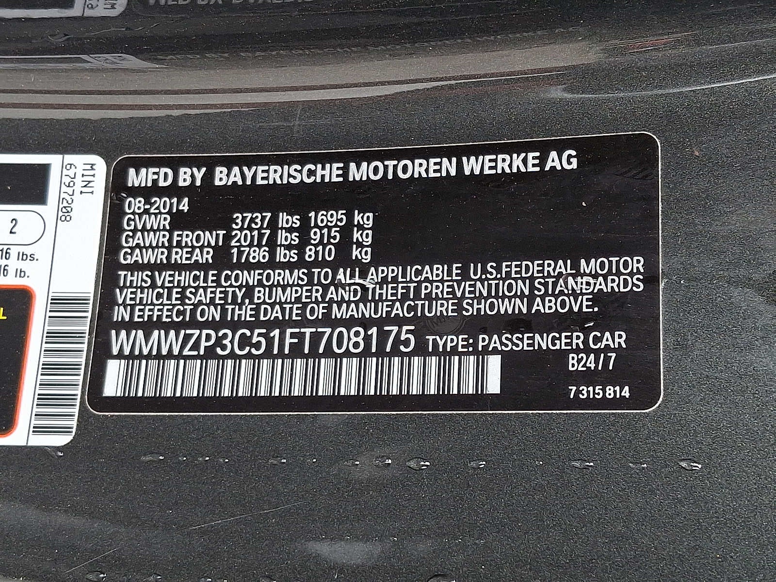 2015 MINI Convertible Cooper S