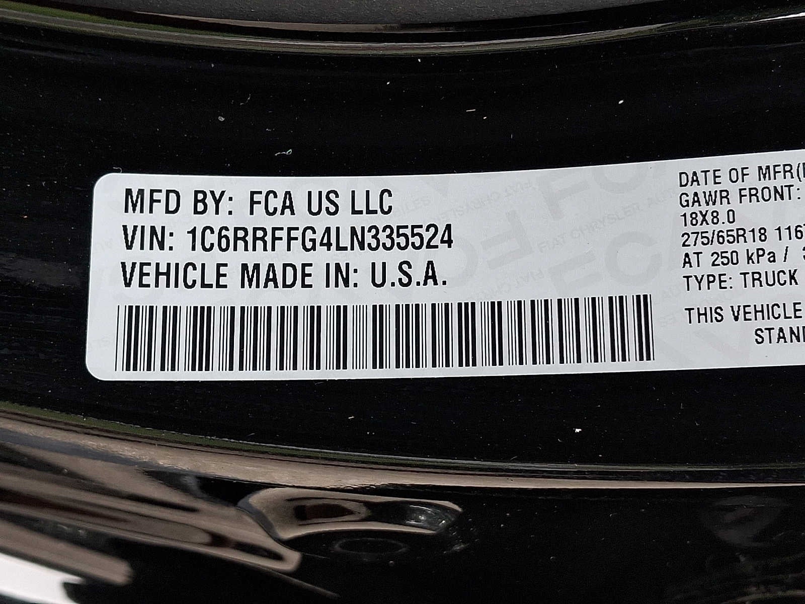 2020 RAM 1500 Big Horn 4x4 Crew Cab 57 Box