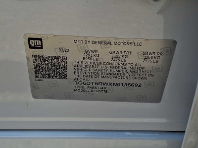 2022 Cadillac CT5 4dr Sdn Premium Luxury