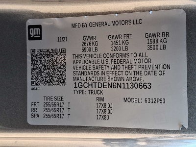 2022 Chevrolet Colorado 4WD Ext Cab 128 Z71