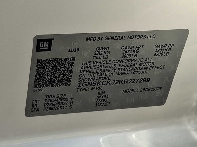 2019 Chevrolet Tahoe 4WD 4dr Premier