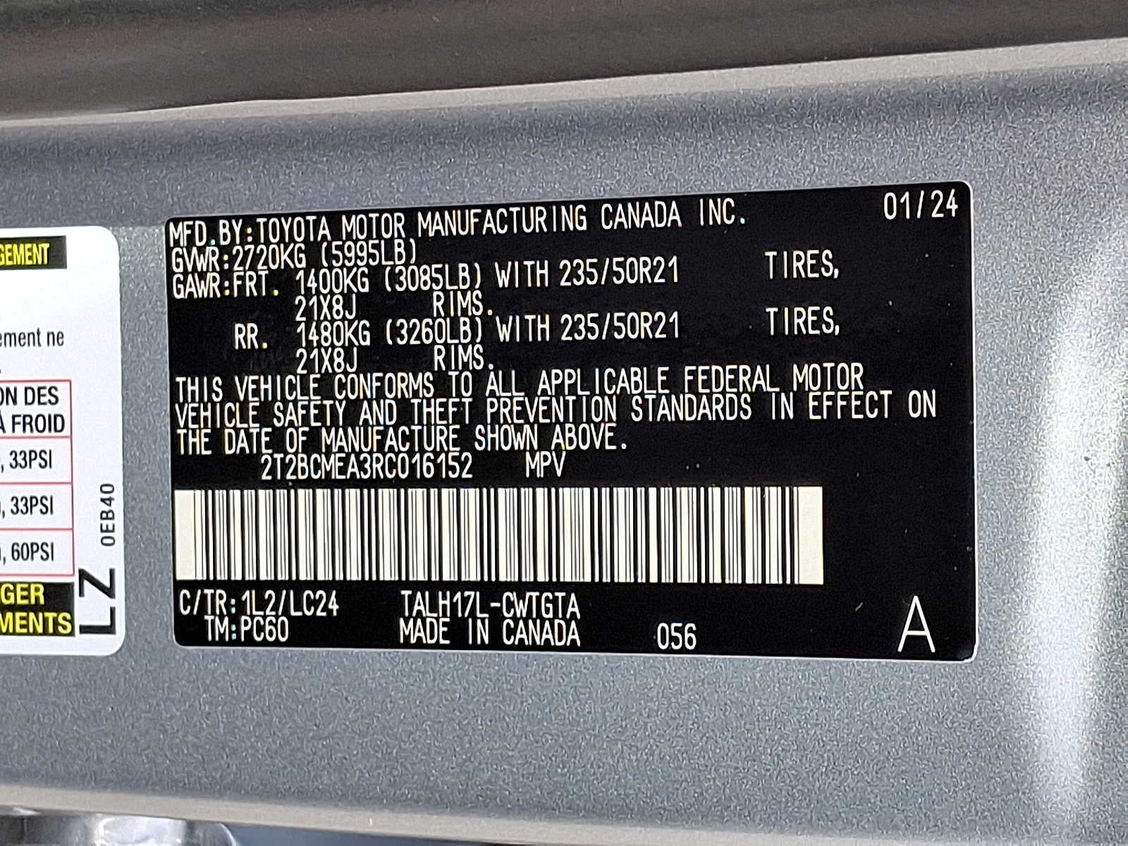 2024 Lexus RX RX 500h F SPORT Performance AWD