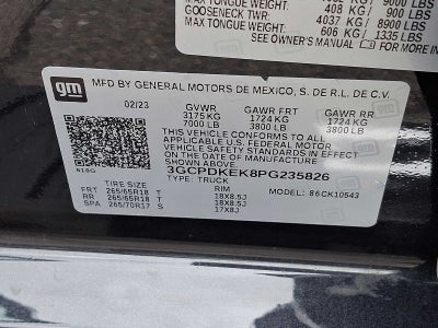 2023 Chevrolet Silverado 1500 4WD Crew Cab 147 LT w/2FL