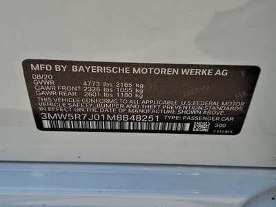2021 BMW 3 Series 330i xDrive Sedan North America