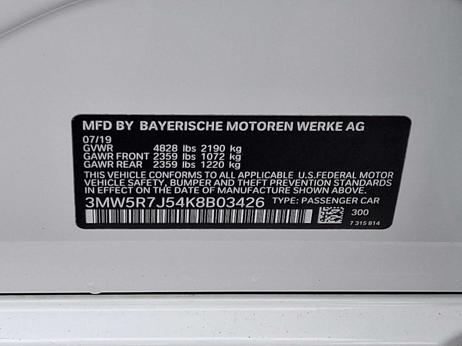 2019 BMW 3 Series 330i xDrive Sedan North America