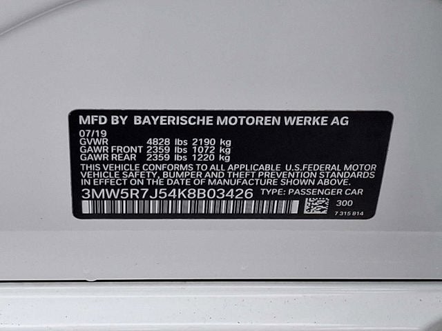 2019 BMW 3 Series 330i xDrive Sedan North America