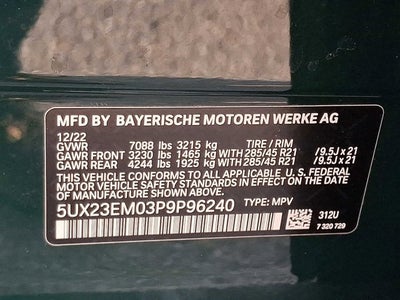 2023 BMW X7 xDrive40i Sports Activity Vehicle