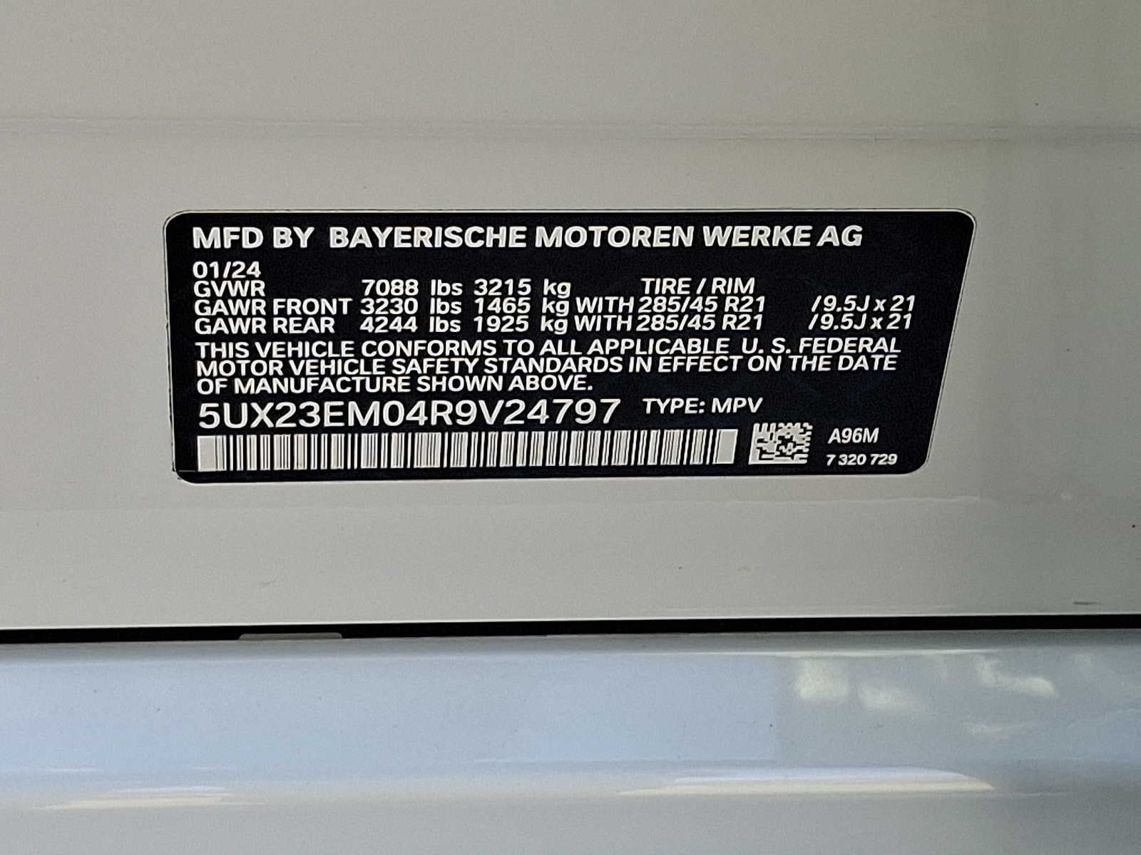 2024 BMW X7 xDrive40i Sports Activity Vehicle