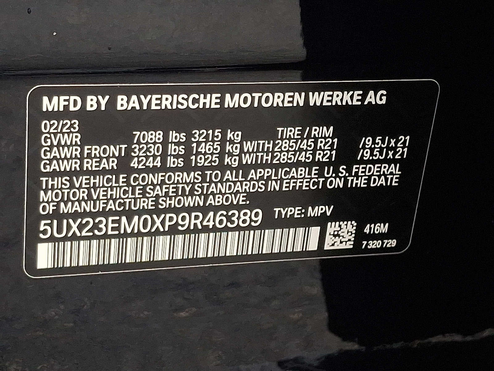 2023 BMW X7 xDrive40i Sports Activity Vehicle