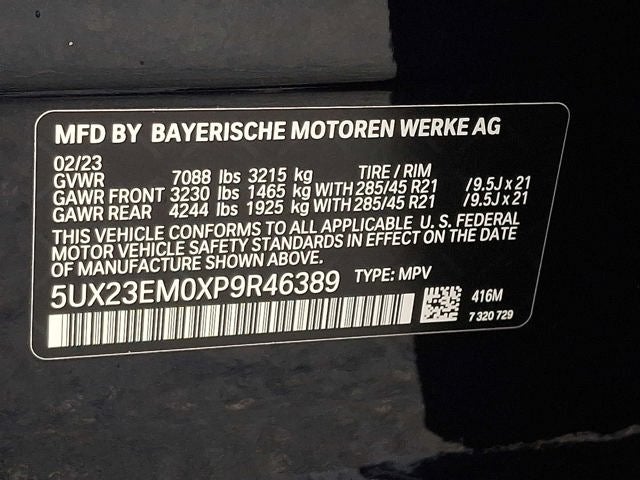 2023 BMW X7 xDrive40i Sports Activity Vehicle