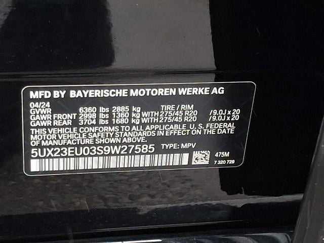 2025 BMW X5 xDrive40i Sports Activity Vehicle