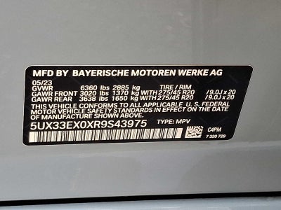 2024 BMW X6 xDrive40i Sports Activity Coupe