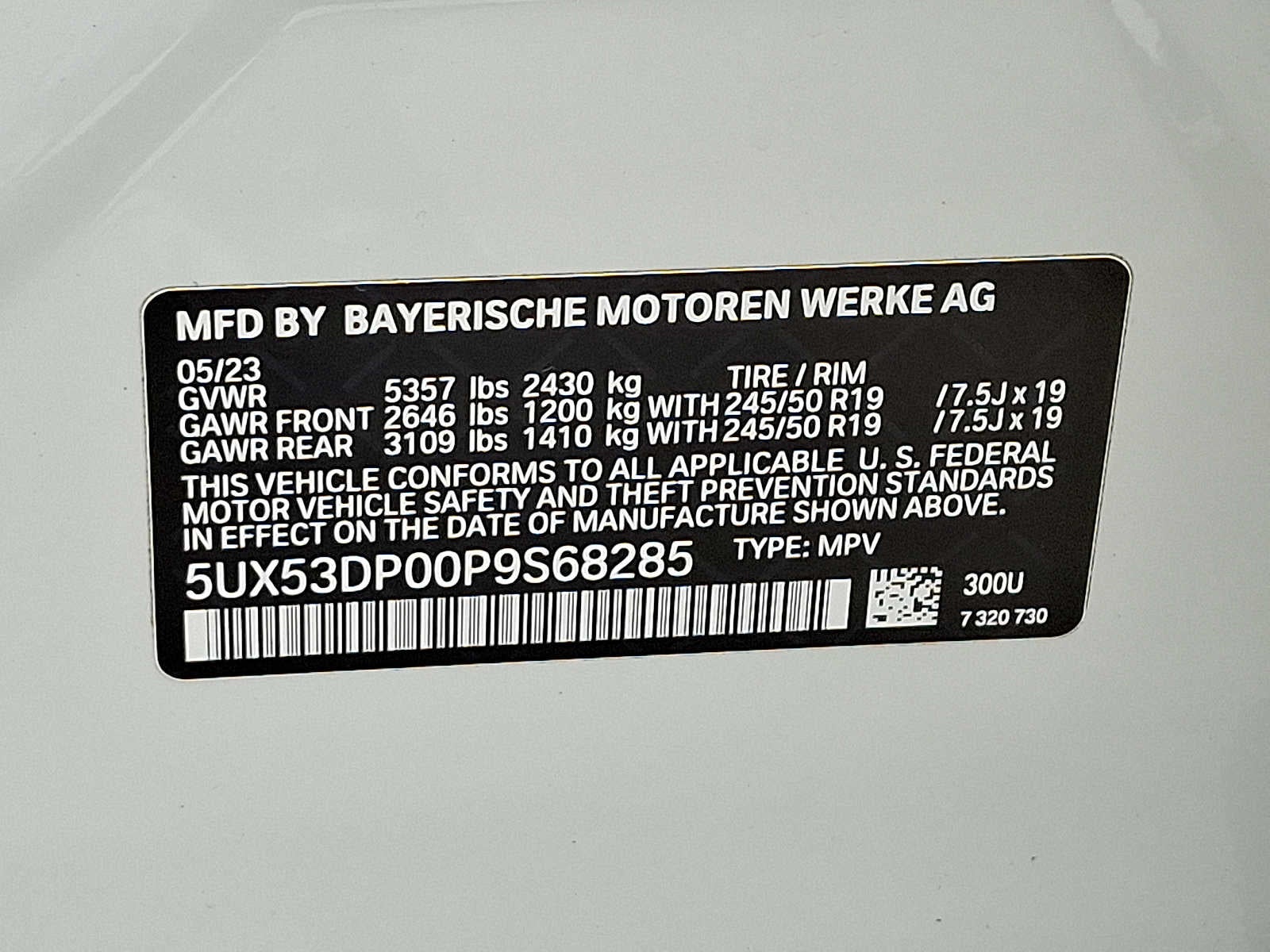 2023 BMW X3 xDrive30i Sports Activity Vehicle