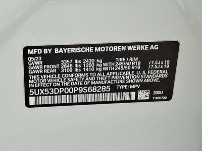 2023 BMW X3 xDrive30i Sports Activity Vehicle