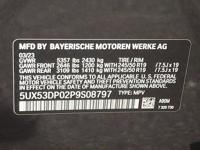 2023 BMW X3 xDrive30i Sports Activity Vehicle