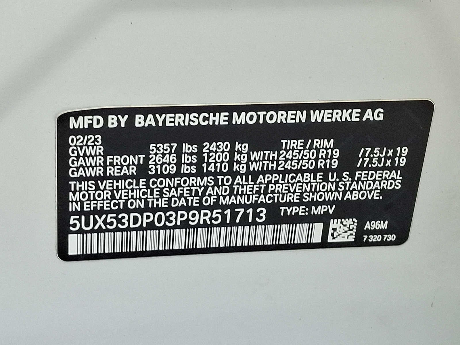2023 BMW X3 xDrive30i Sports Activity Vehicle