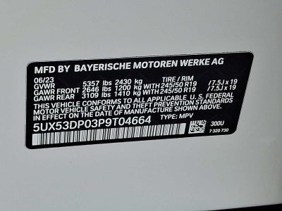 2023 BMW X3 xDrive30i Sports Activity Vehicle