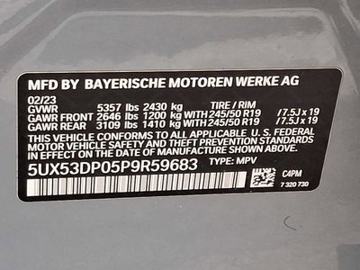 2023 BMW X3 xDrive30i Sports Activity Vehicle