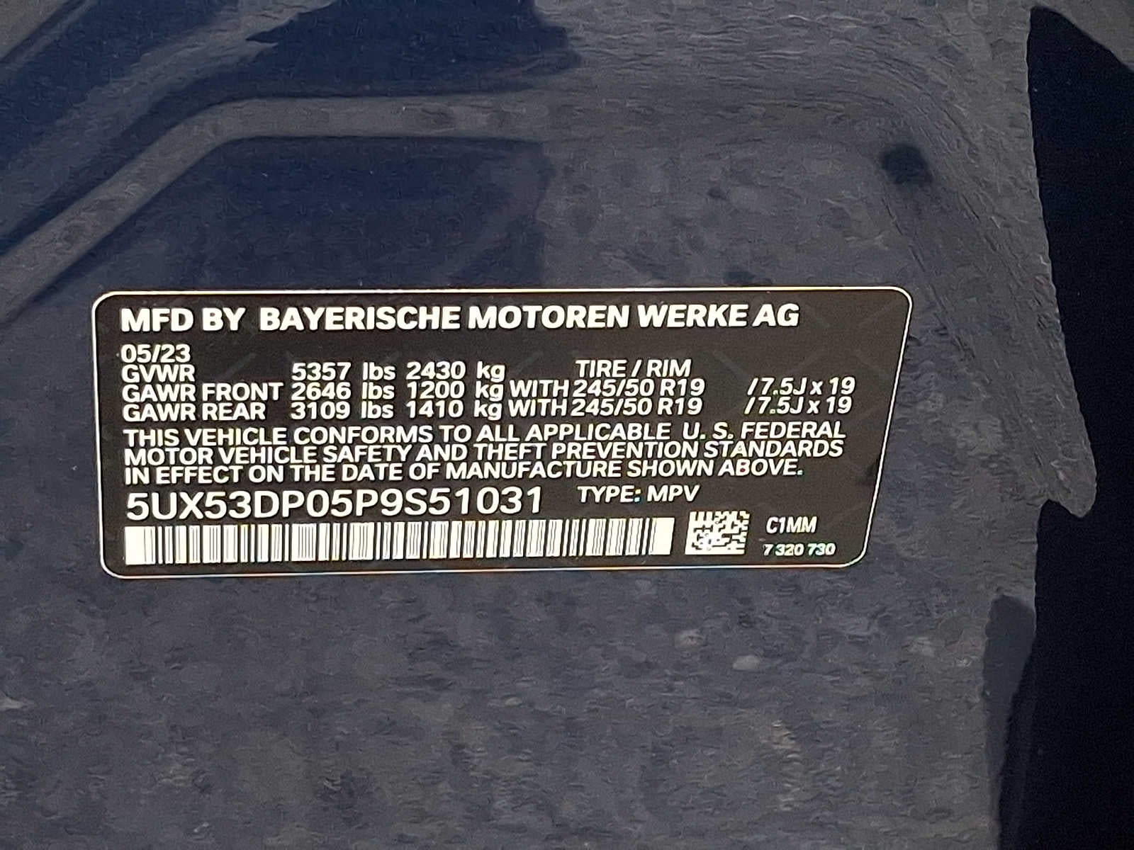2023 BMW X3 xDrive30i Sports Activity Vehicle