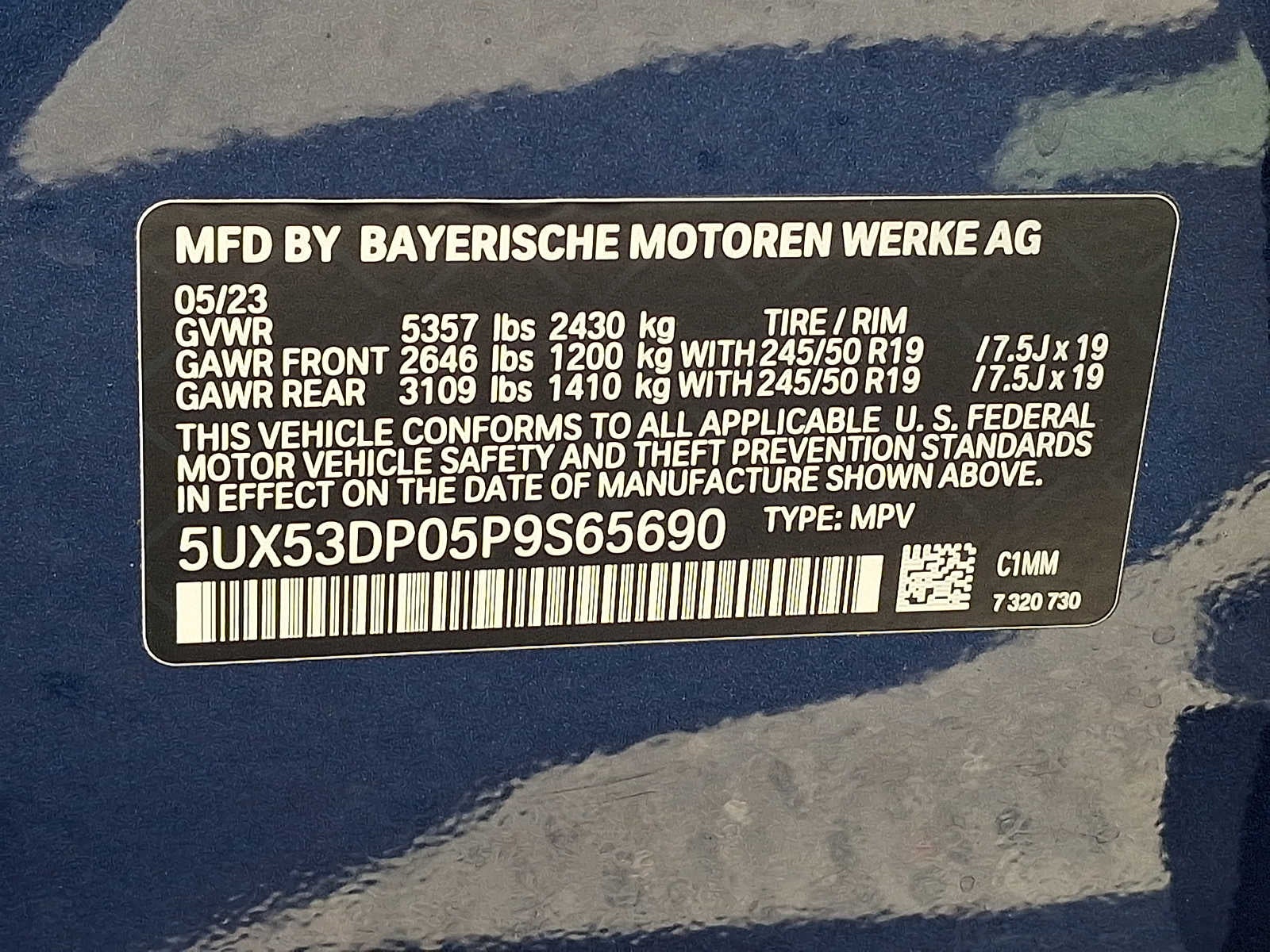 2023 BMW X3 xDrive30i Sports Activity Vehicle