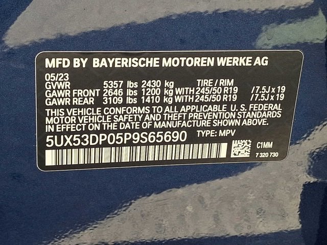 2023 BMW X3 xDrive30i Sports Activity Vehicle