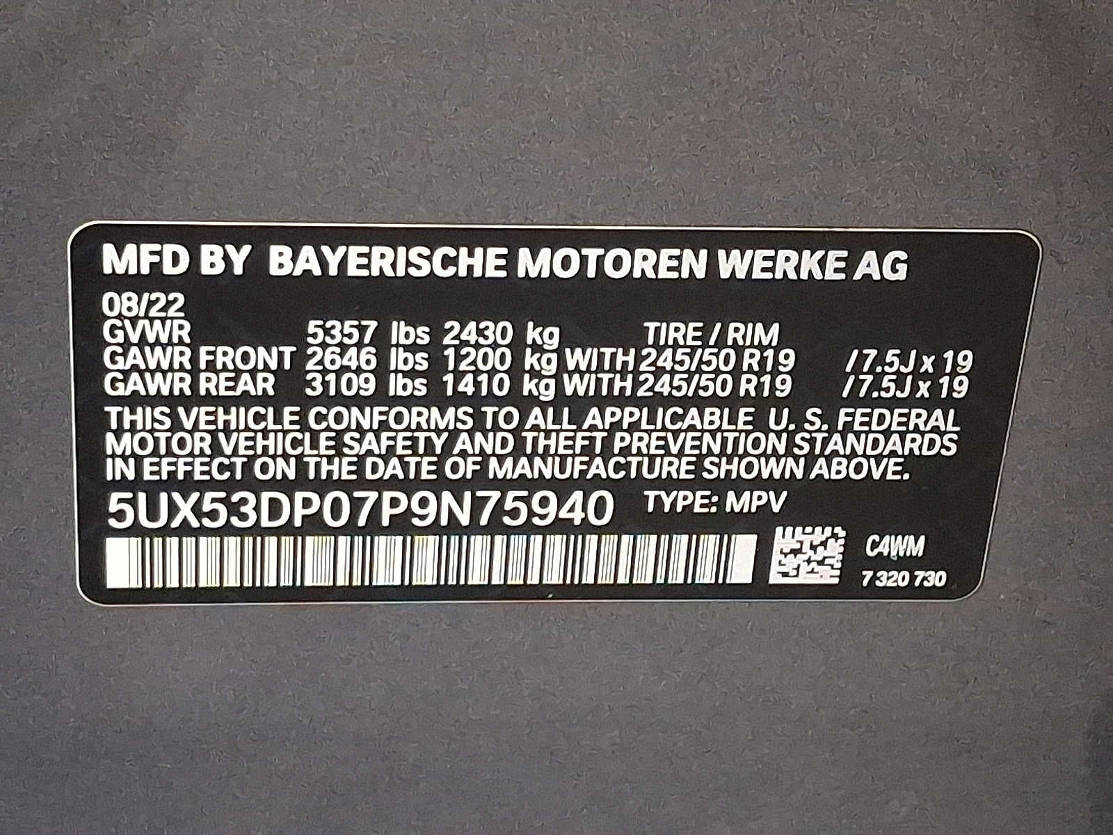 2023 BMW X3 xDrive30i Sports Activity Vehicle