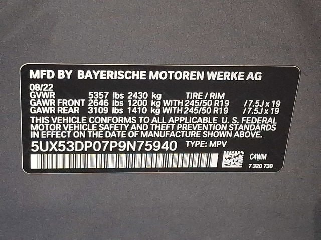 2023 BMW X3 xDrive30i Sports Activity Vehicle