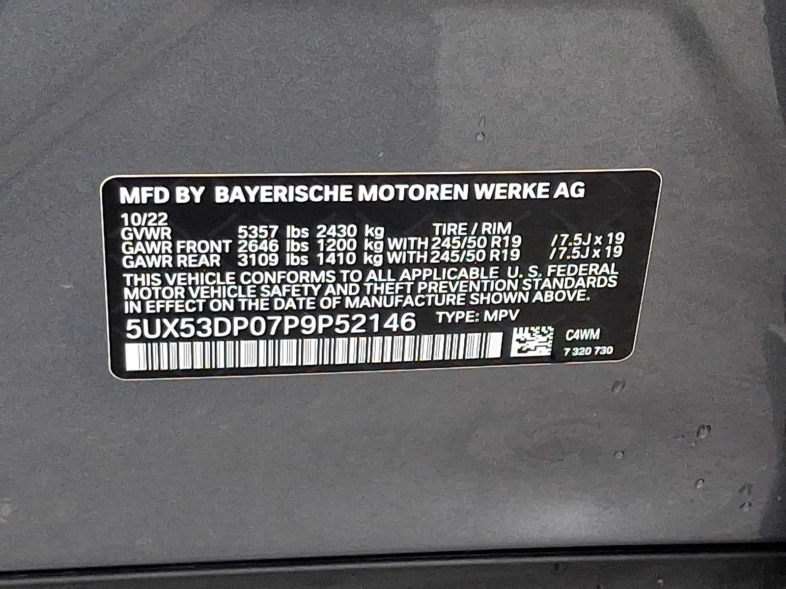 2023 BMW X3 xDrive30i Sports Activity Vehicle