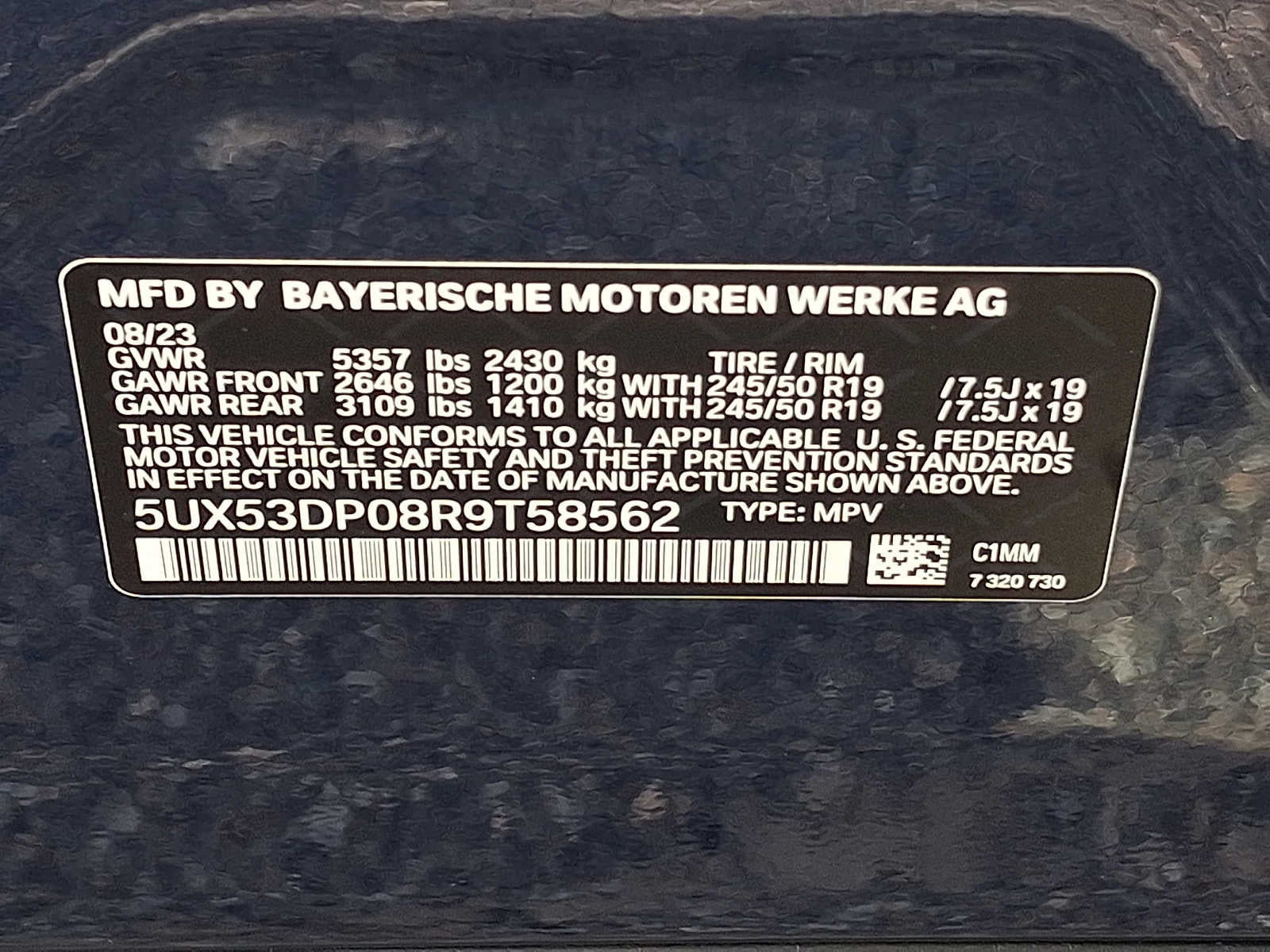 2024 BMW X3 xDrive30i Sports Activity Vehicle