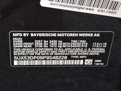 2023 BMW X3 xDrive30i Sports Activity Vehicle