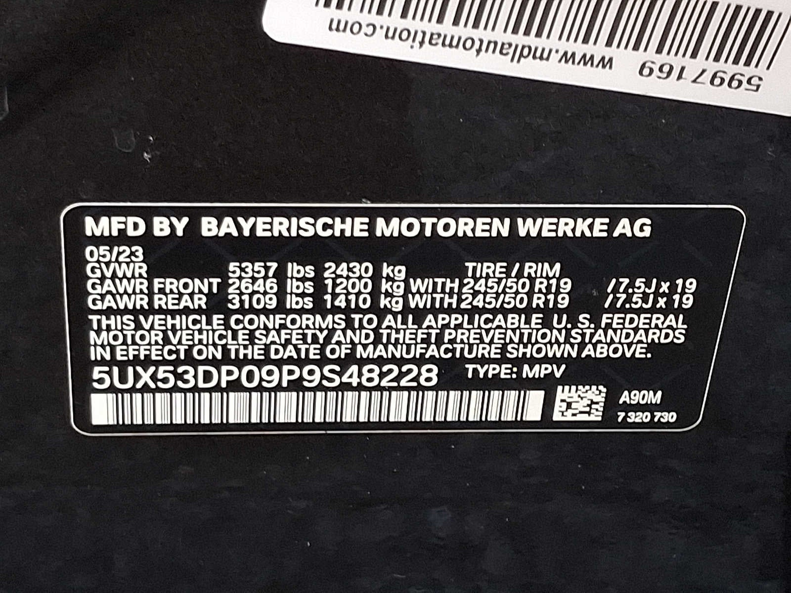 2023 BMW X3 xDrive30i Sports Activity Vehicle