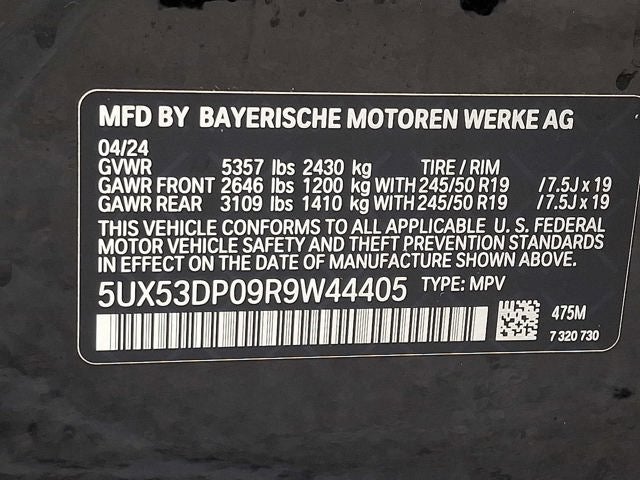 2024 BMW X3 xDrive30i Sports Activity Vehicle