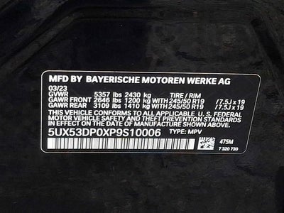 2023 BMW X3 xDrive30i Sports Activity Vehicle