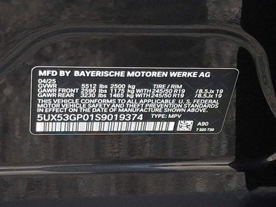 2025 BMW X3 30 xDrive Sports Activity Vehicle