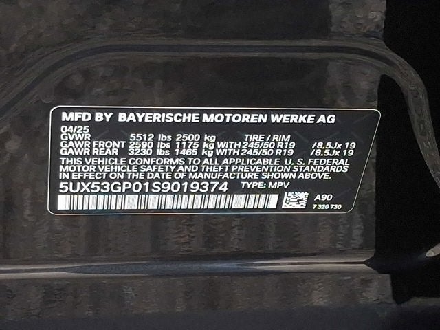 2025 BMW X3 30 xDrive Sports Activity Vehicle