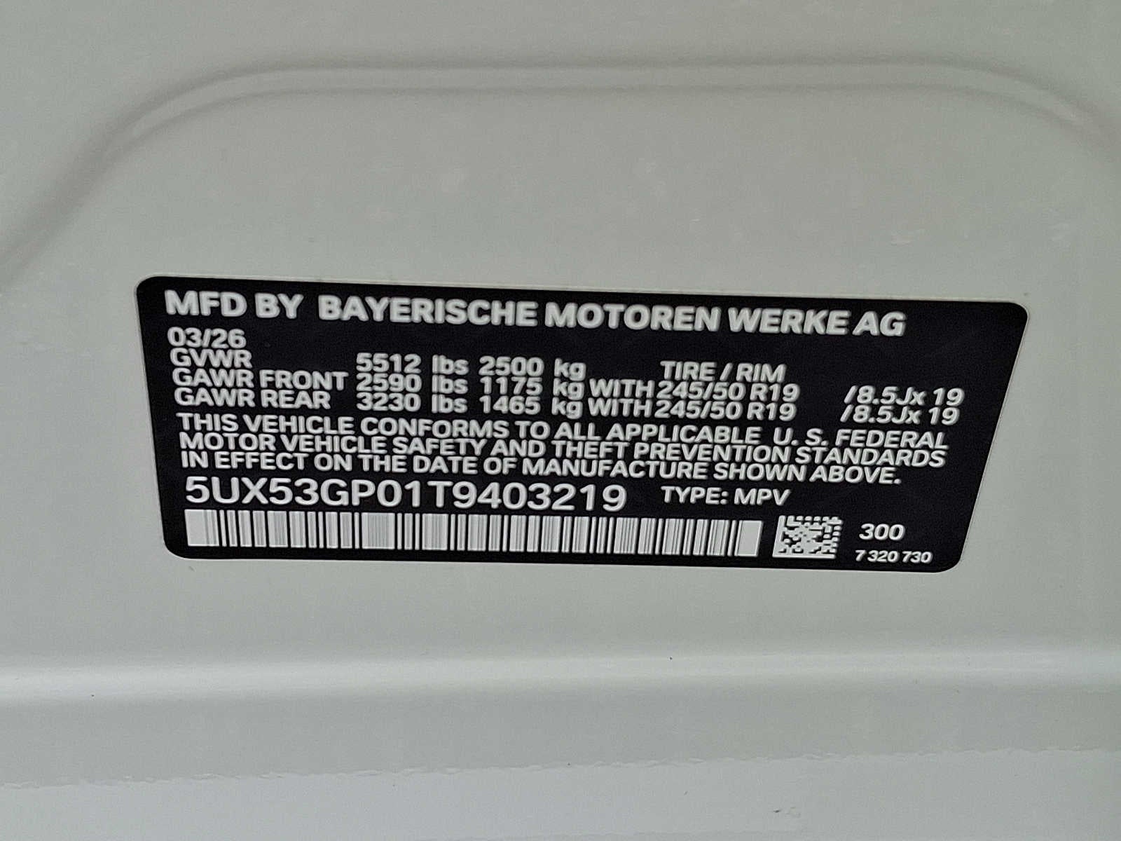 2026 BMW X3 30 xDrive Sports Activity Vehicle
