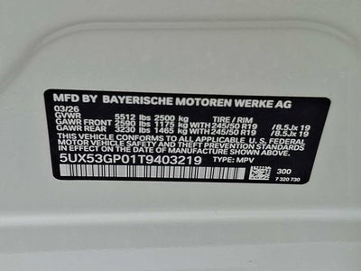 2026 BMW X3 30 xDrive Sports Activity Vehicle