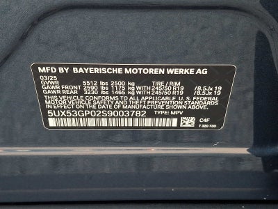 2025 BMW X3 30 xDrive Sports Activity Vehicle