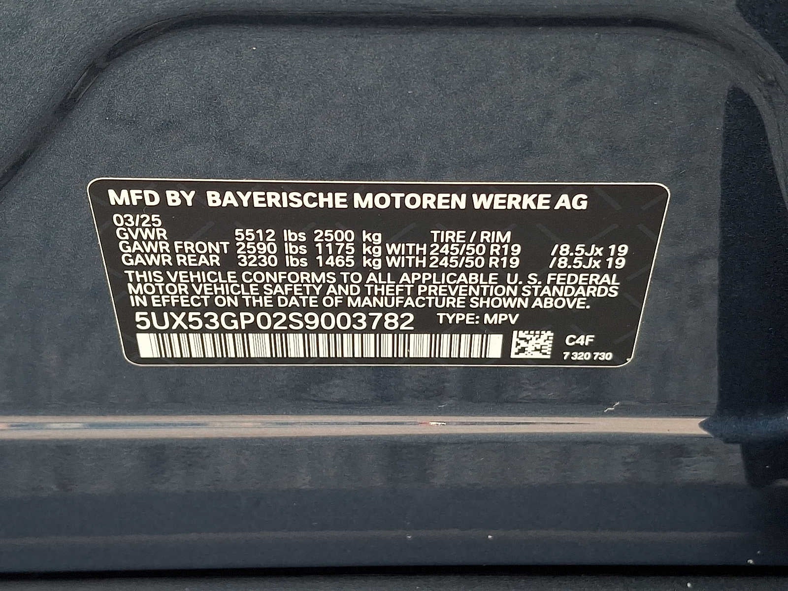 2025 BMW X3 30 xDrive Sports Activity Vehicle