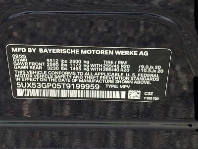 2026 BMW X3 30 xDrive Sports Activity Vehicle