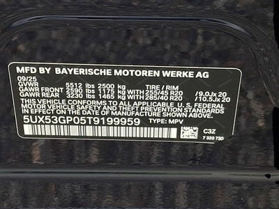 2026 BMW X3 30 xDrive Sports Activity Vehicle