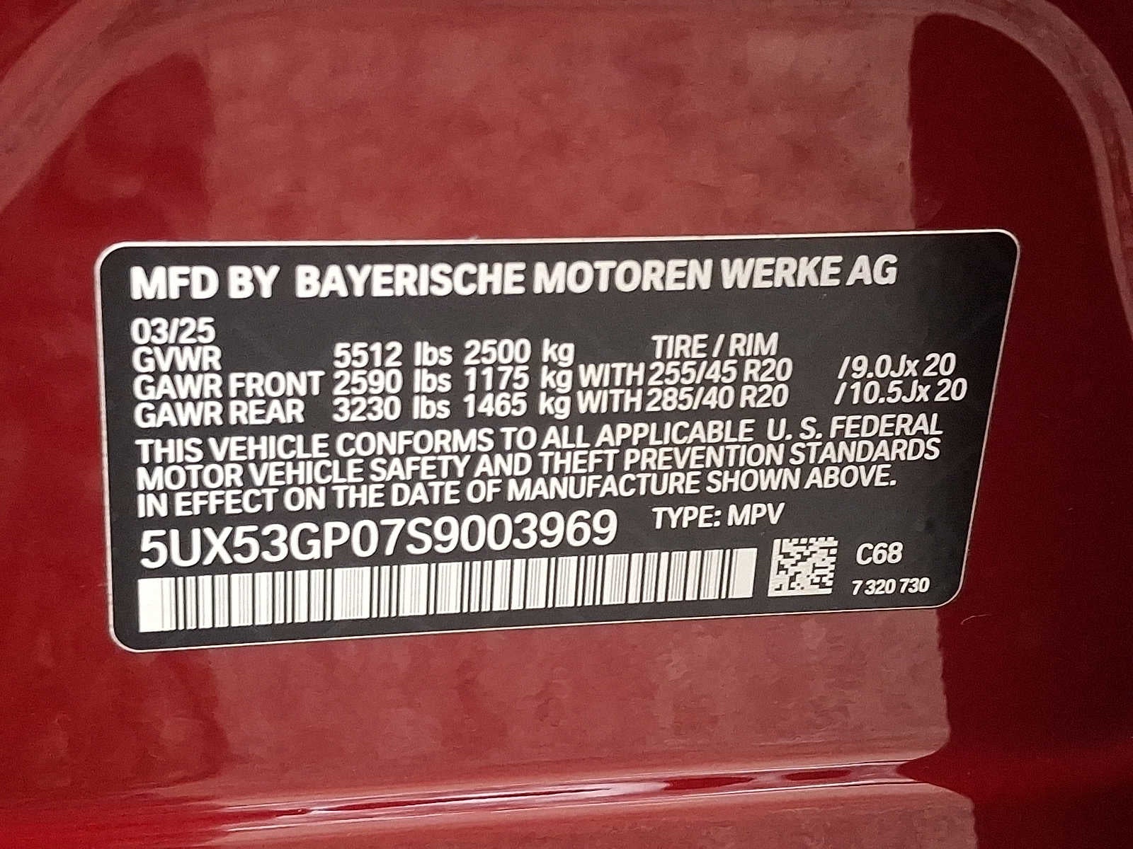 2025 BMW X3 30 xDrive Sports Activity Vehicle